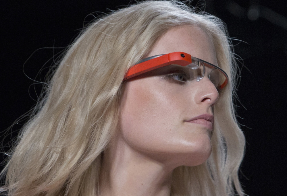 A model wears Glass during New York Fashion Week in 2012.