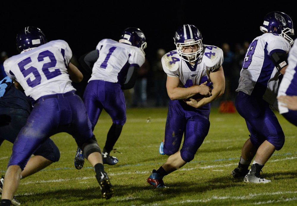 Brett Gerry has rushed for more than 2,000 yards despite limited playing time on offense because of Marshwood’s penchant for blowing out opponents, and no one has found a way to slow him down.