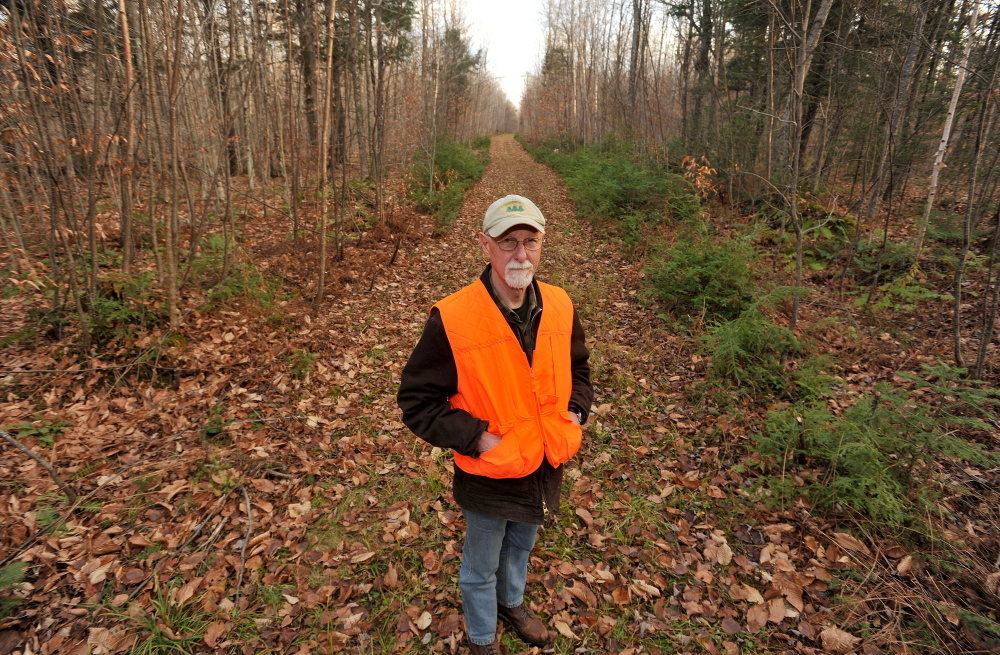 Roger Poulin, a member of the board of directors of the Somerset Woods Trustees, wants to promote and revitalize the trails at Coburn Woods in Skowhegan for public use.