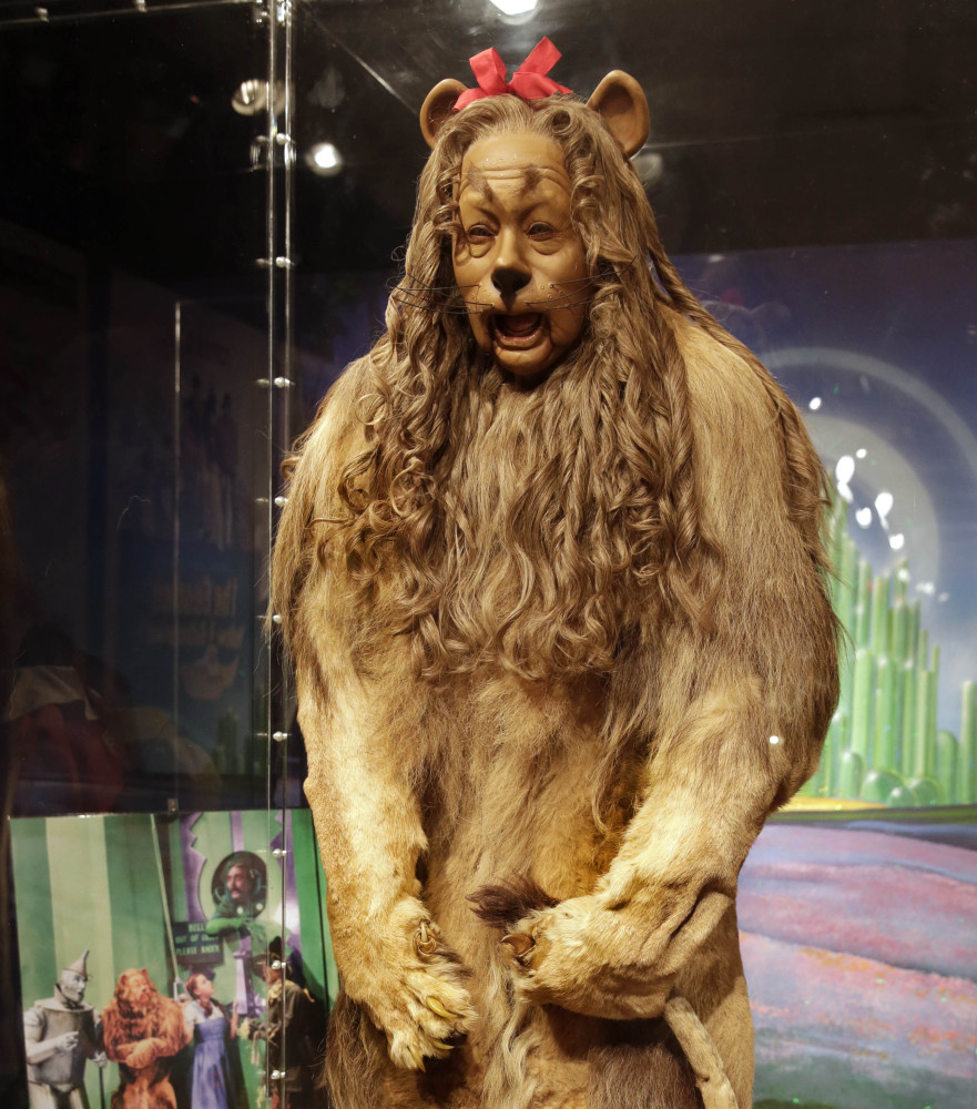This Cowardly Lion costume worn by Bert Lahr sold for more than $3 million at a New York City auction.