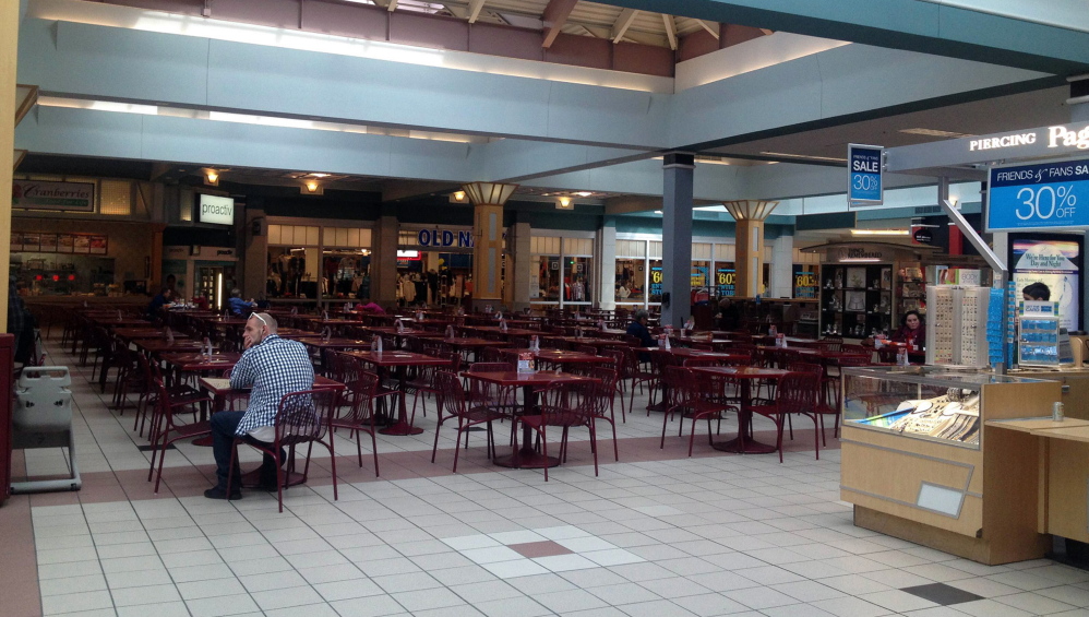 The Steeplegate Mall in Concord, N.H., had a nearly empty food court last Friday. The operator, a real estate investment trust, has abandoned the mall, which is now in receivership.