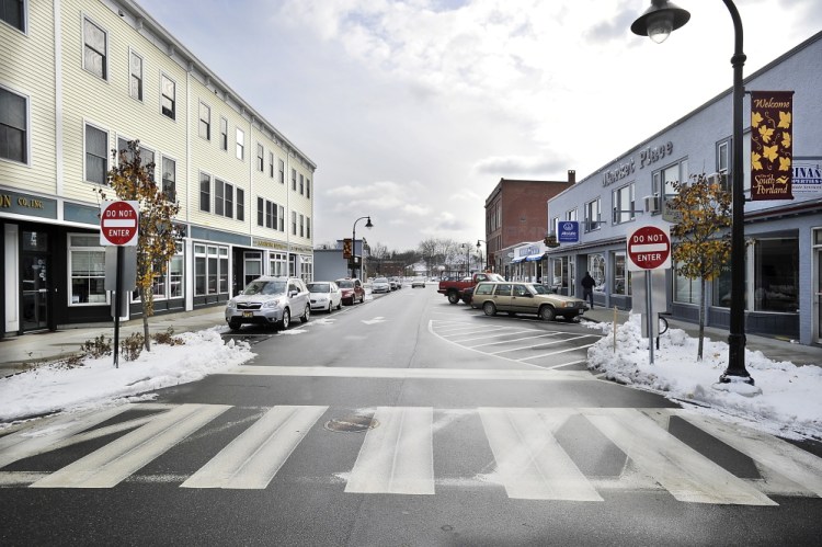 The South Portland City Council decided Monday night that two-way traffic will flow again through the center of the Knightville neighborhood.
2014 Press Herald file photo/Gordon Chibroski