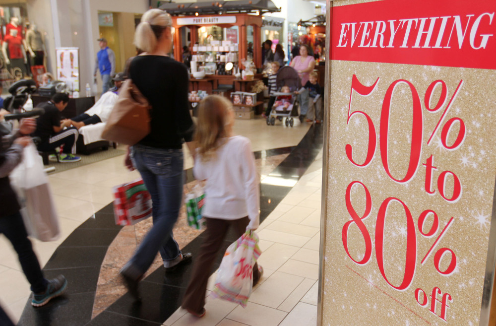 Shoppers look for Black Friday deals at Edgewater Mall in Biloxi, Miss., on Friday Nov.