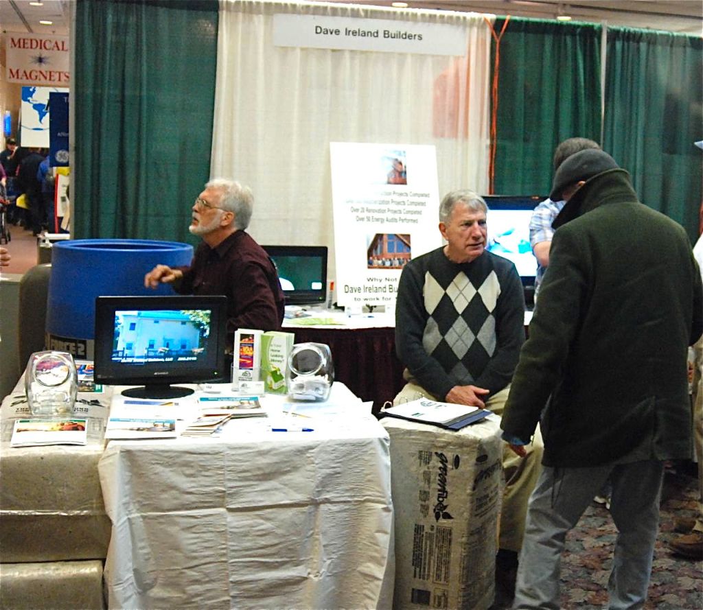 Dave Ireland LLC's booth at the Bangor Home Show in a photo that is posted on the company's website.
