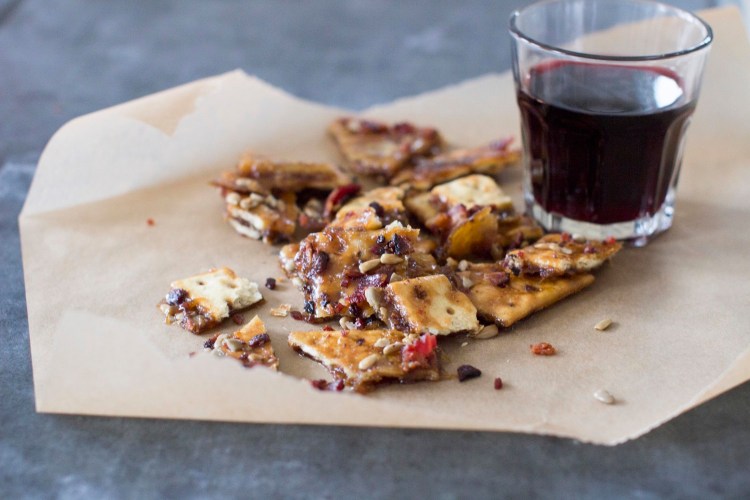 Sweet and spicy cracker bark