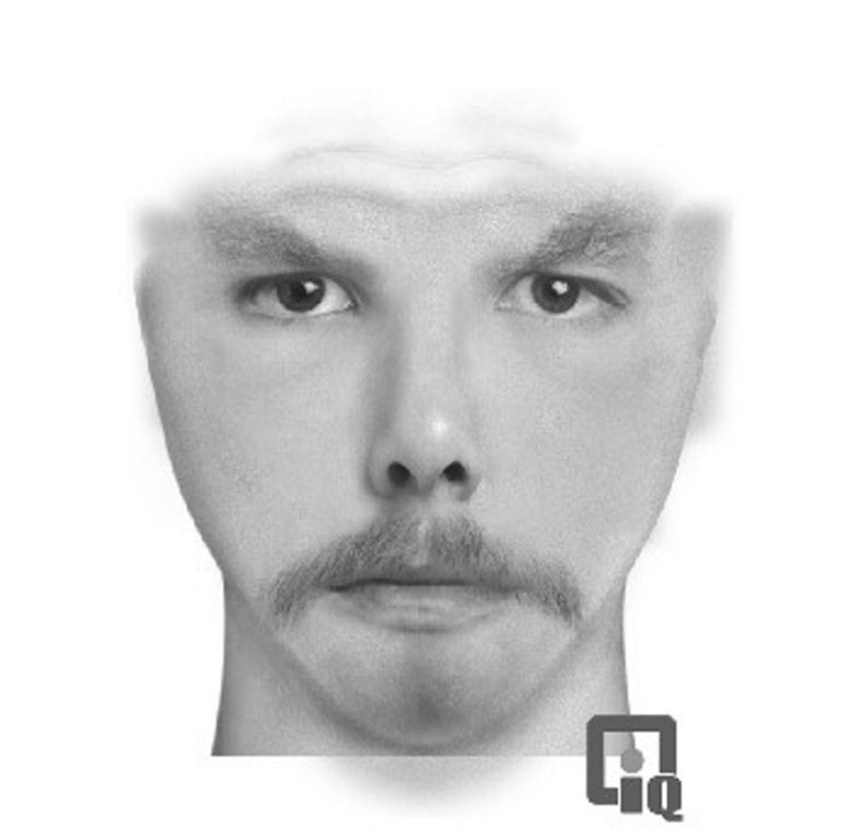 A digital composite police sketch shows the man sought by police in connection with an attempted robbery at a union hall in Skowhegan on Tuesday night.