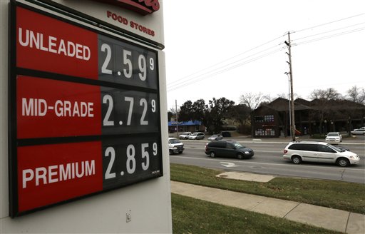 The pain being felt by energy producers is proving to be a big gain for consumers and businesses that are heavily reliant on energy. The cheapest gas in half a decade is giving consumers a holiday treat in Lawrence, Kan. The Associated Press