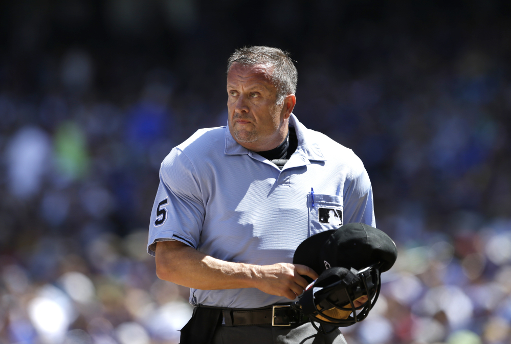 Veteran Major League Baseball umpire Dale Scott told the website Outsports.com that he married his longtime companion in November 2013.