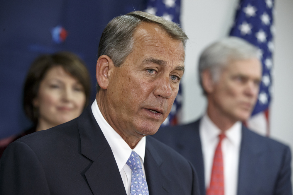House Speaker John Boehner said Tuesday that he’ll call for a vote on a resolution to denounce President Obama’s executive actions on immigration, while also supporting a bill to fund most of the government except Homeland Security.
