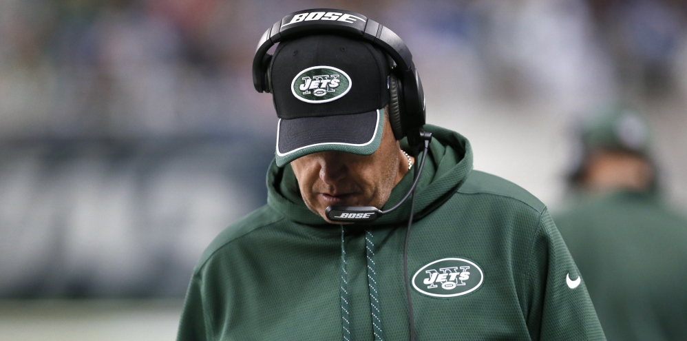 New York Jets head coach Rex Ryan denied an SB Nation report that he and offensive coordinator Marty Mornhinweg are at odds, calling the report “bogus.” 