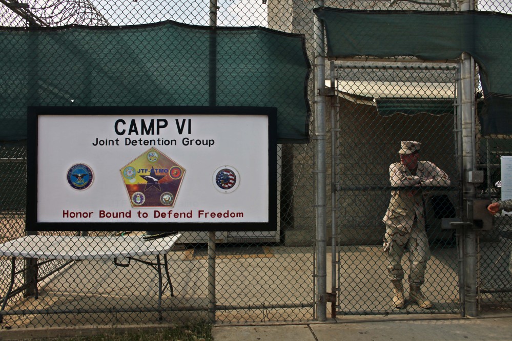 The U.S. government said Sunday that six men who have been held more than 12 years at Guantanamo Bay have been sent to Uruguay to be resettled as refugees.