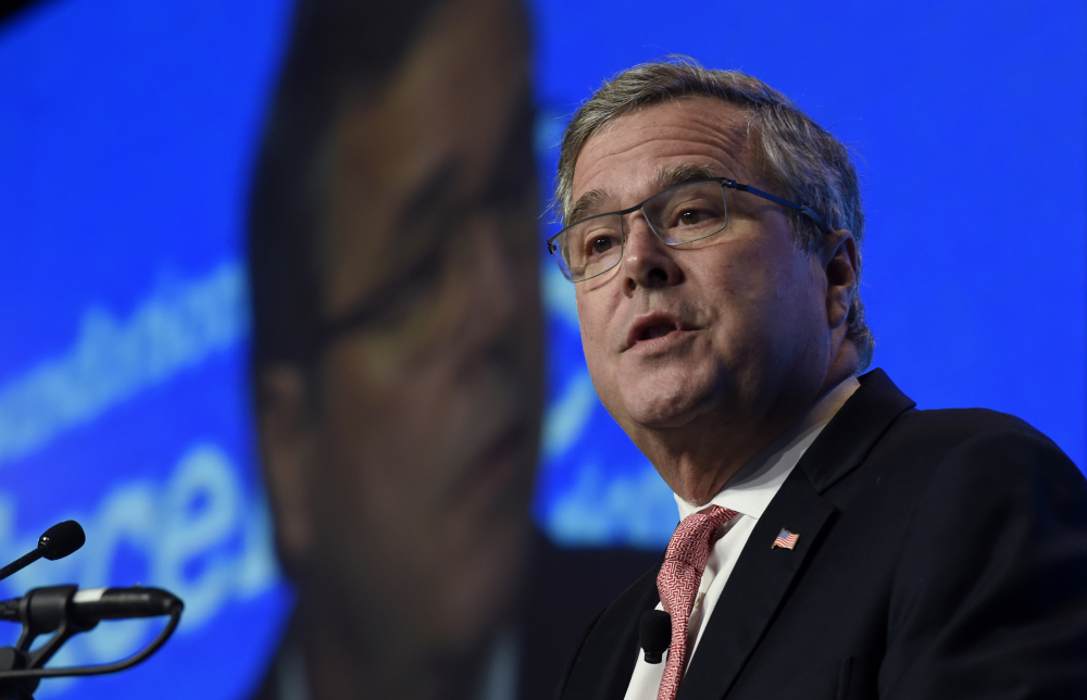 In this Nov. 20, 2014 file photo, former Florida Gov. Jeb Bush speaks in Washington.