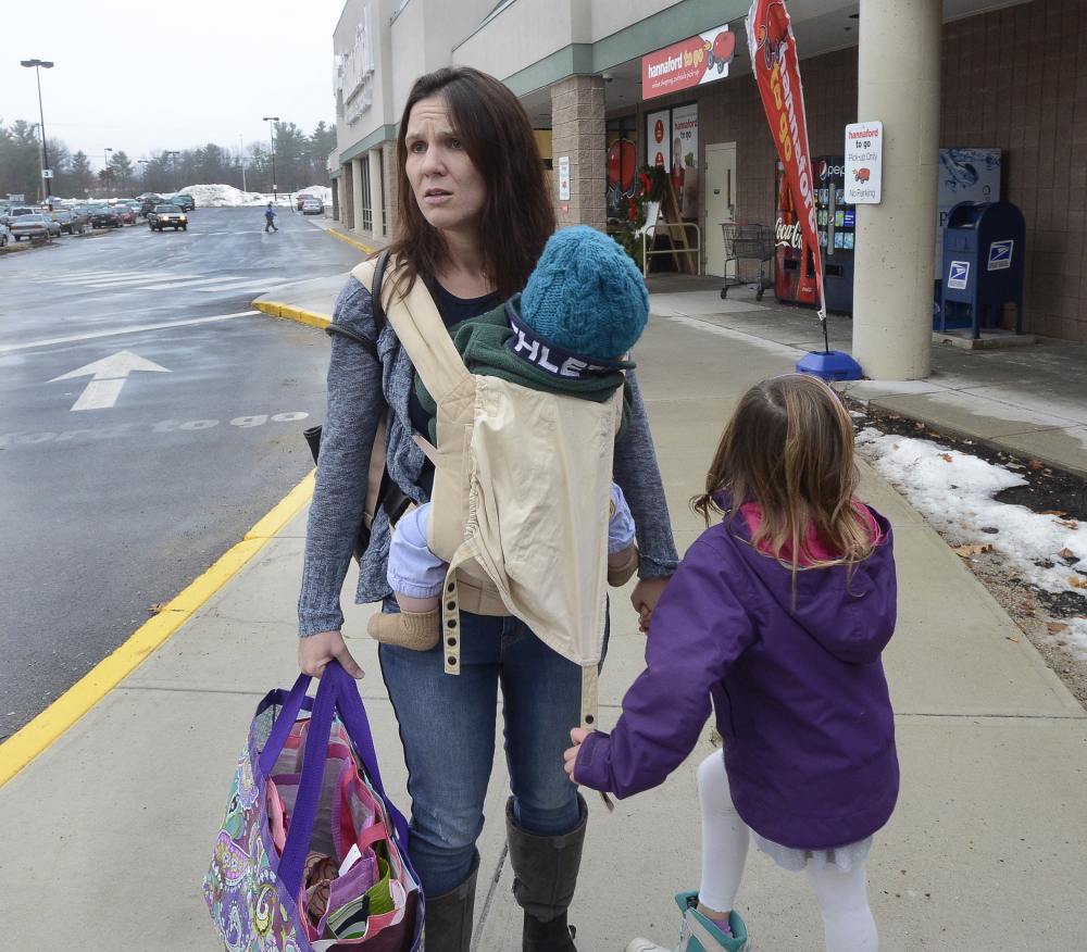 Kate Delewski of Windham voices her concern about the closure of Windham-Raymond schools this week because of emailed threats. She said, “I don’t feel comfortable sending my kids back until they tell us why they were out in the first place." 