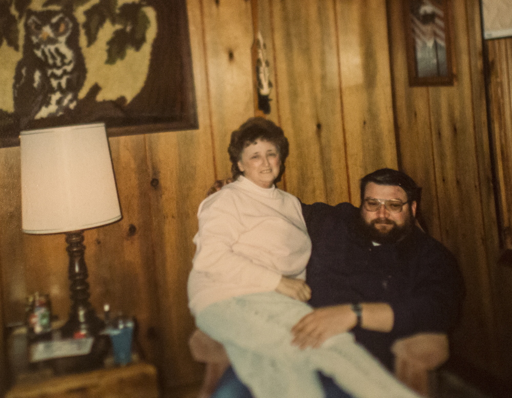 An early 1990s photo shows Ginger and Ray Hutchins shortly after they married. Authorities say the Gouldsboro couple died in a murder-suicide. Ray Hutchins had been his wife’s longtime caregiver.