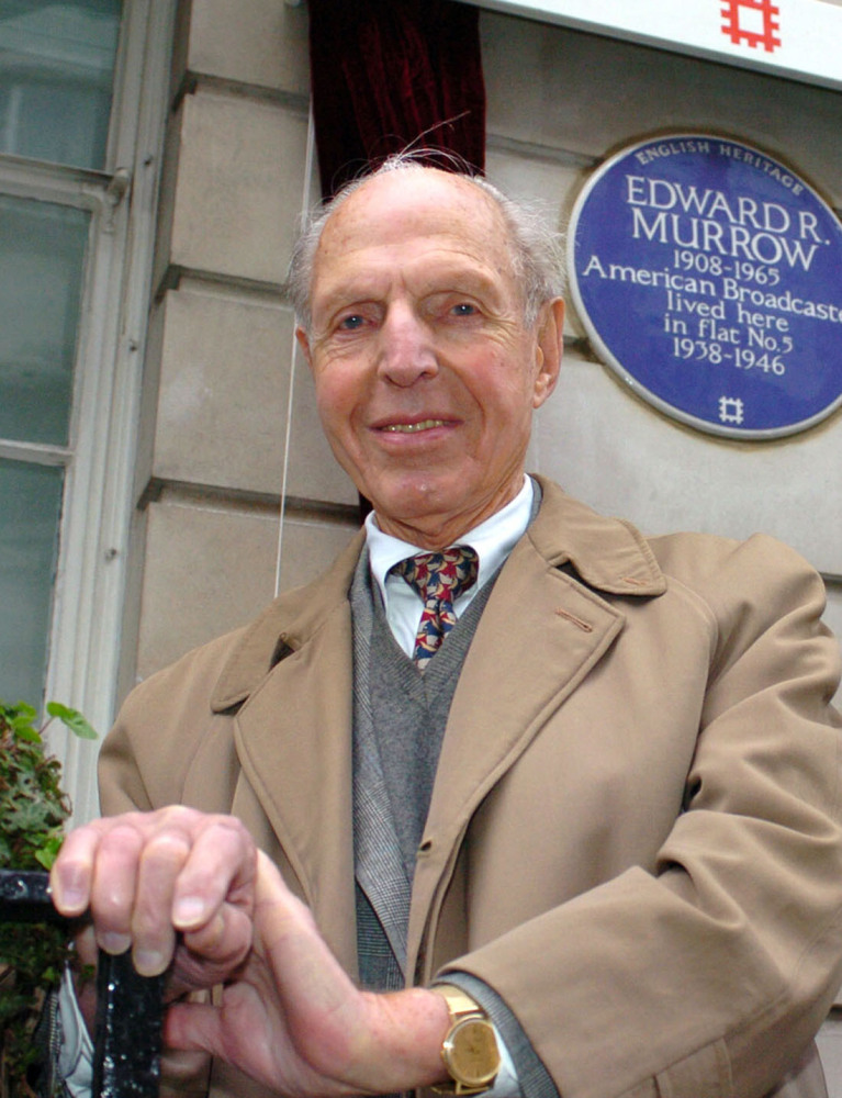 Richard C. Hottelet, shown in 2006, was part of the team of London-based journalists known as “Murrow’s Boys.” He died Dec. 17 at 97.