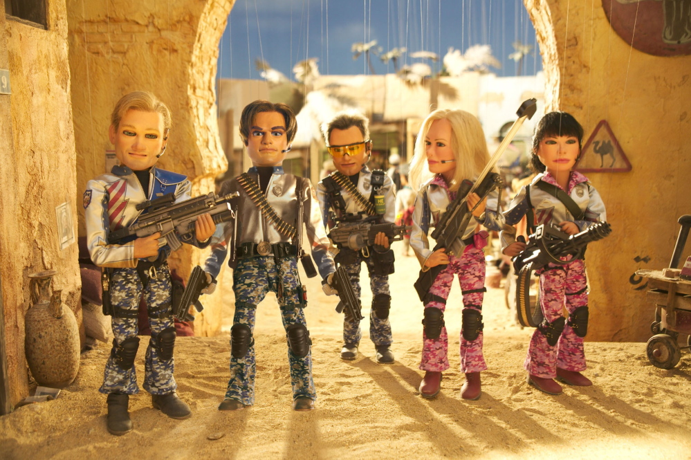 From left, Joe, Gary, Chris, Lisa and Sarah in a Scott Rudin/Matt Stone production of a Trey Parker film, “Team America: World Police,” from Paramount Pictures.