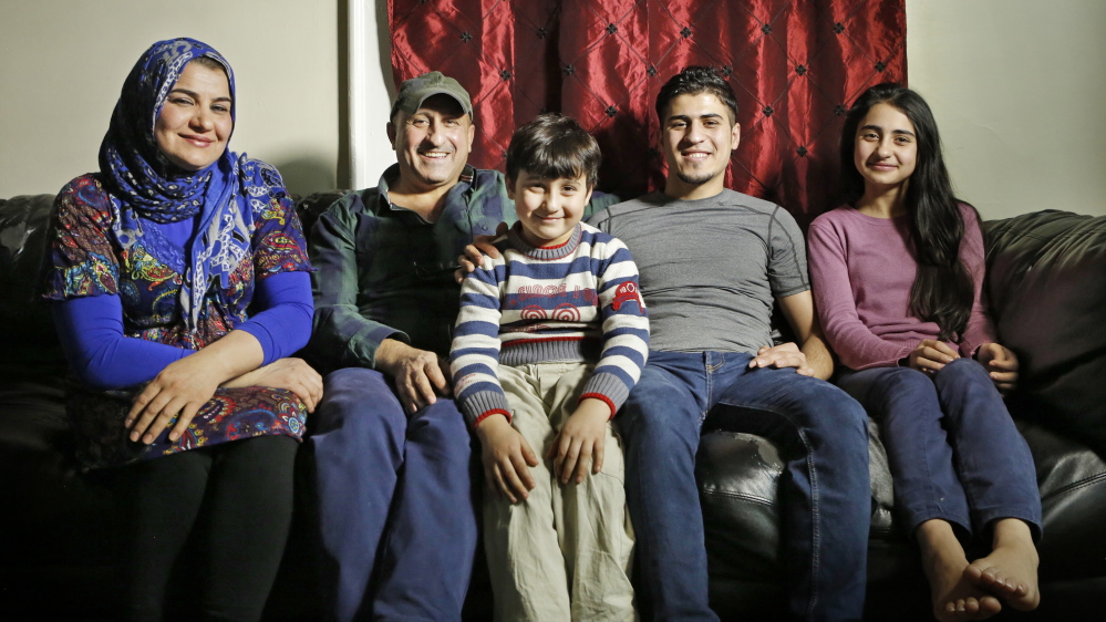 :Fouad Abdullah, second from right, and his family, are from left: his mother Hannan Shafeek; his father, Mohammed Mohammed; his brother Murad Abdullah and sister Doaa Abdullah.