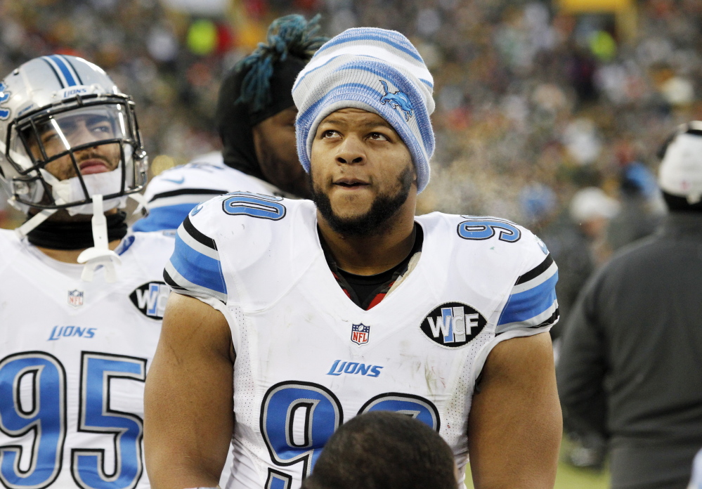 Ndamukong Suh was also suspended for two games in 2011 for stepping on the arm of Packers lineman Evan Dietrich-Smith. He has been fined seven times in his career.
The Associated Press