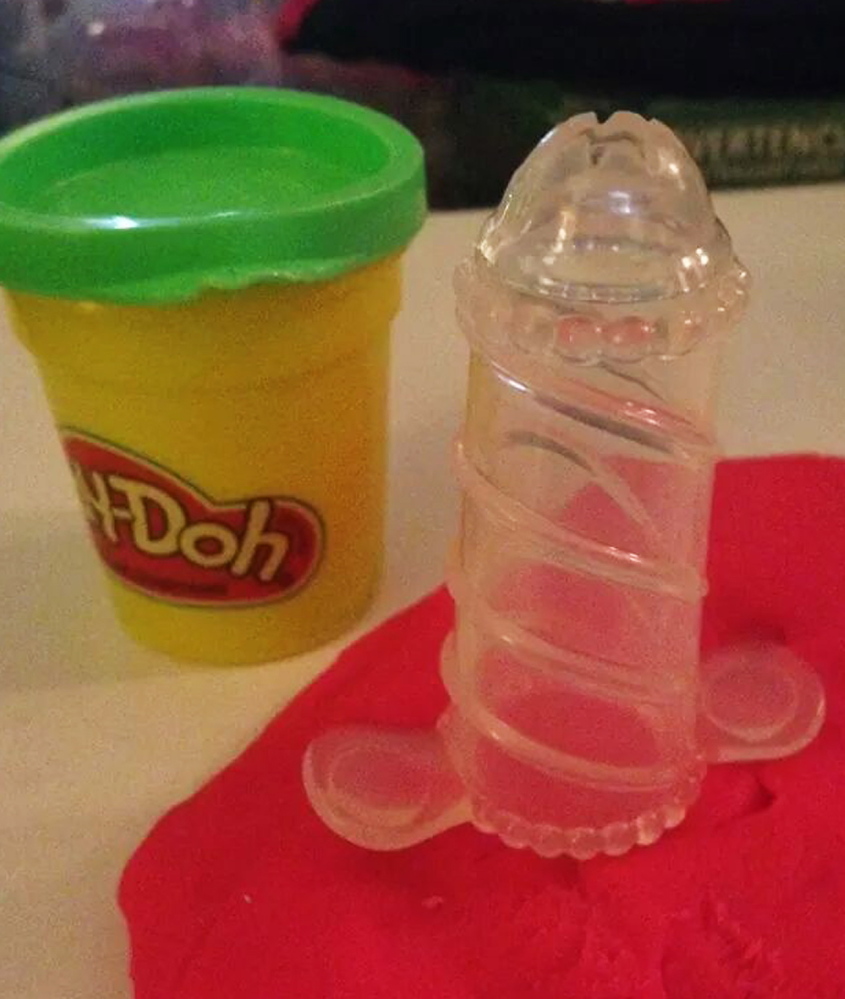 This extruder tool from Hasbro’s Play-Doh Cake Mountain toy has caused a stir among parents and on social media.