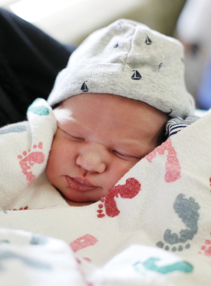 Owen Marshall Lutz was born at 2:15 a.m. January 1, 2015, at Maine Medical Center.