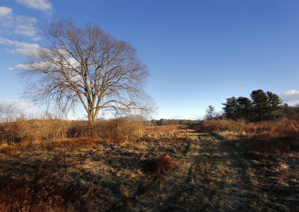 The 135-acre property on Pleasant Hill Road in Scarborough consists of fields, woods and wetlands. The property is located just two miles from Higgins Beach.