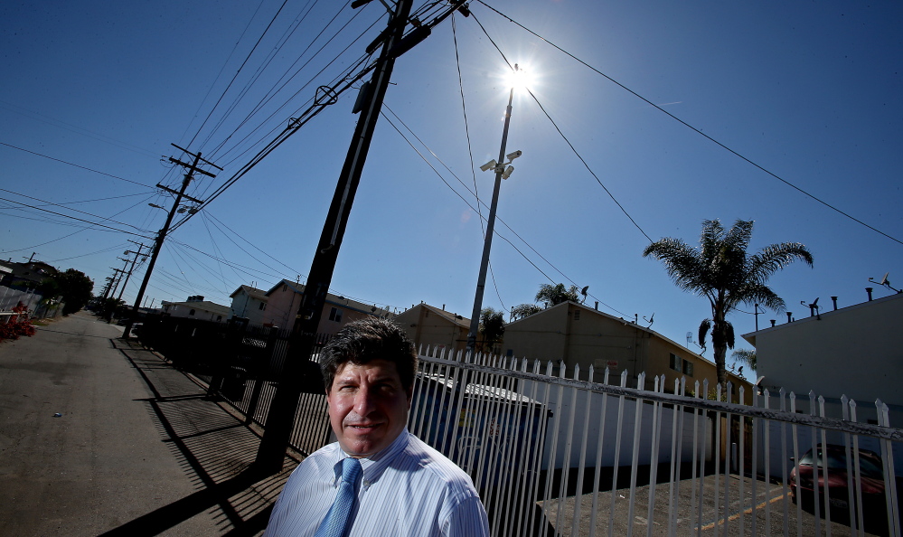 Arnie Corlin equipped several apartment buildings he owns in South Los Angeles with surveillance cameras that have captured video footage used in nearly two dozen homicide cases investigated by the LAPD.
