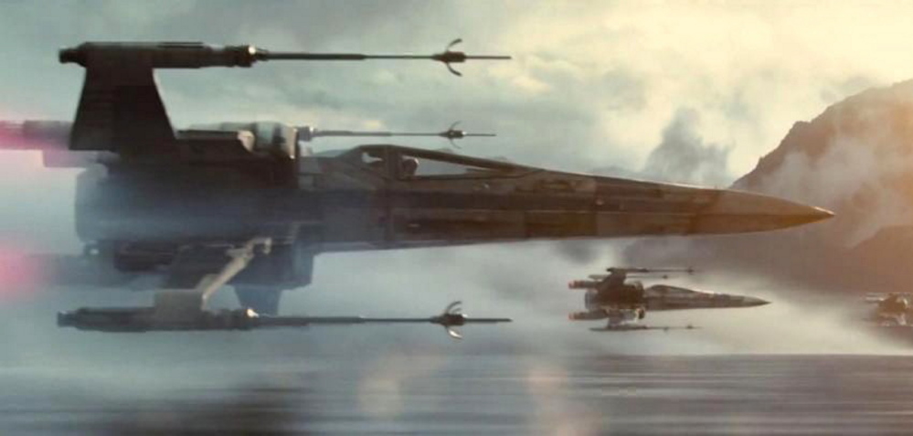 The X-wing Starfighters will be back in action in “The Force Awakens.” Daisy Ridley plays a new character named Rey.