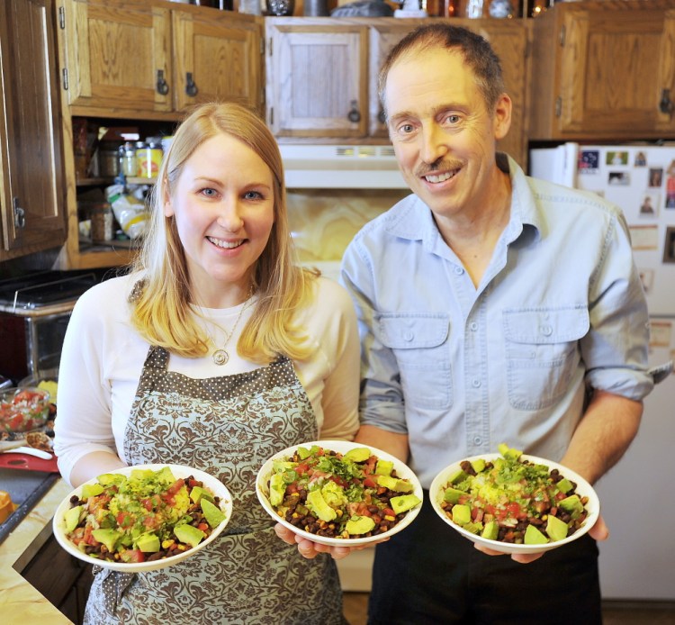 Heather and Tom Meehan of Durham began eating a plant-based, vegan diet about a year and a half ago to help fight Tom’s heart disease.