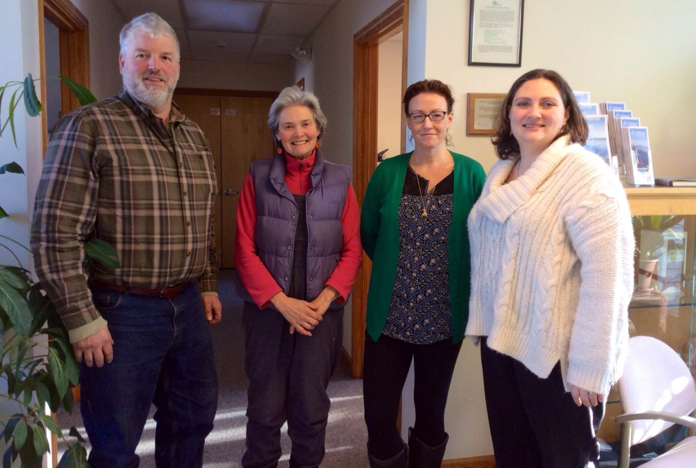 New members of the Good Food Council of Lewiston-Auburn include, from left, Rick Belanger, Bonnie Lounsbury, Melissa Emerson and Alisa Roman.