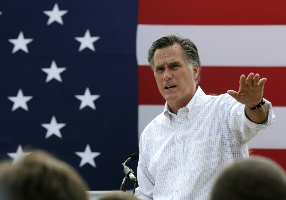 Mitt Romney last week told a small group of Republican donors that he’s considering a third run at the White House.