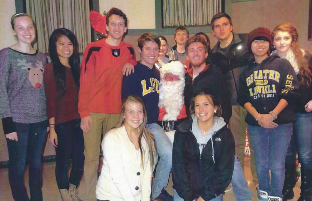 Members of the Sanford High School Key Club and Santa Claus just before winter break. The team had a busy first semester, participating in several fundraisers and events for the community.