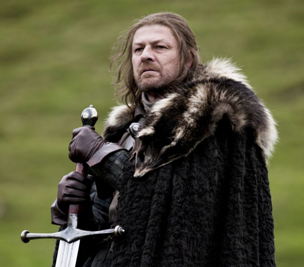 Leading man Sean Bean’s character, Ned Stark, was killed off in the first season of “Game of Thrones.”