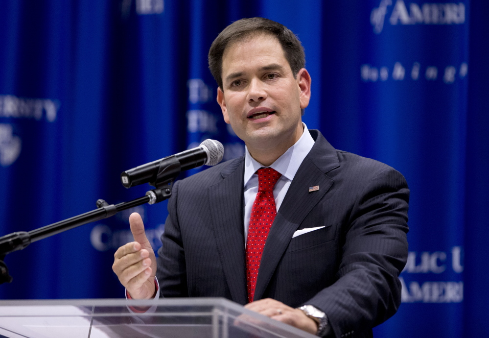 Sen. Marco Rubio, R-Fla., isn’t saying for sure yet if he’s running for the White House.