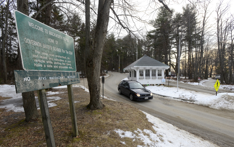 Until last summer, The Maine Educational Center for the Deaf and Hard of Hearing had a security guard at the Mackworth Island gate. The guard didn’t collect fees but did manage parking and traffic. The position was cut because of budget constraints and security upgrades to the school.