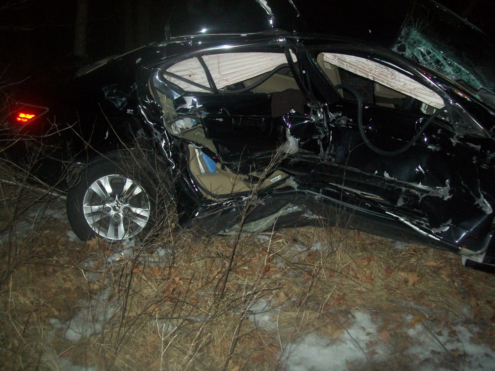 A 2009 Honda Accord was wrecked in Fridays accident in Standish.