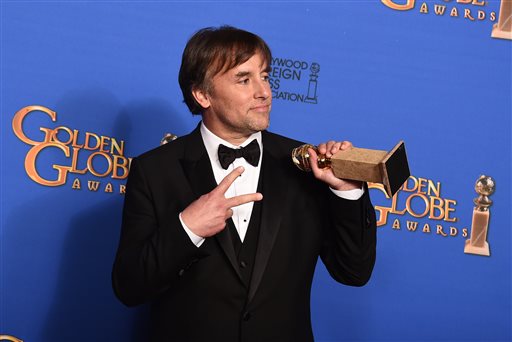 Richard Linklater won the Golden Globe for best director for "Boyhood" at the 72nd annual Golden Globe Awards on Sunday. The Associated Press