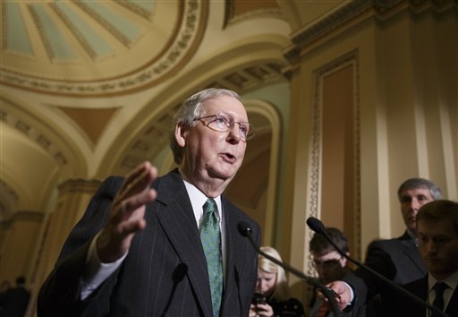 Senate Majority Leader Mitch McConnell, R-Ky., said trade legislation and two other bills would receive final votes by week's end.