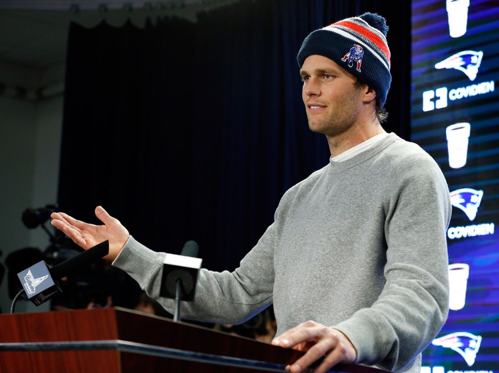 New England Patriots quarterback Tom Brady, speaking at a news conference Thursday in Foxborough, Mass., said he didn't know how New England ended up using under-inflated balls in its win Sunday against the Indianapolis Colts in the AFC Championship game.