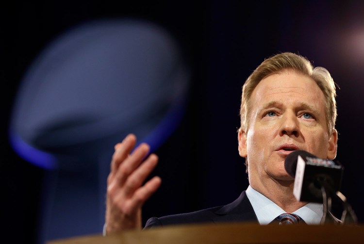NFL Commissioner Roger Goodell said at a news conference Friday in Phoenix, “Whether a competitive advantage was actually gained or not is secondary in my mind to whether that rule was violated,” in reference to the investigation into how balls used by the New England Patriots came to be deflated. 