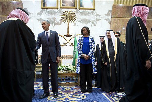 Covering one's head is not required for foreigners, and like Michelle Obama, some Western women choose to forgo the headscarf while in Saudi Arabia.
