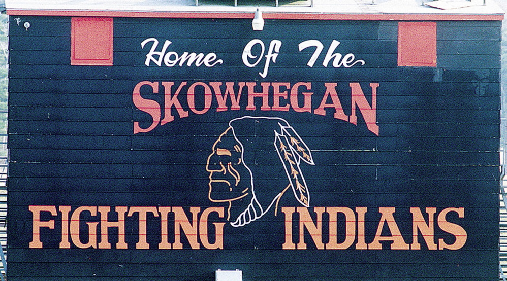 A sign bearing the image of the Skowhegan Area High School logo of an American Indian is considered insensitive to Maine’s tribes, and the Greater Bangor area NAACP has sent a letter and petition to school officials asking the logo be changed.