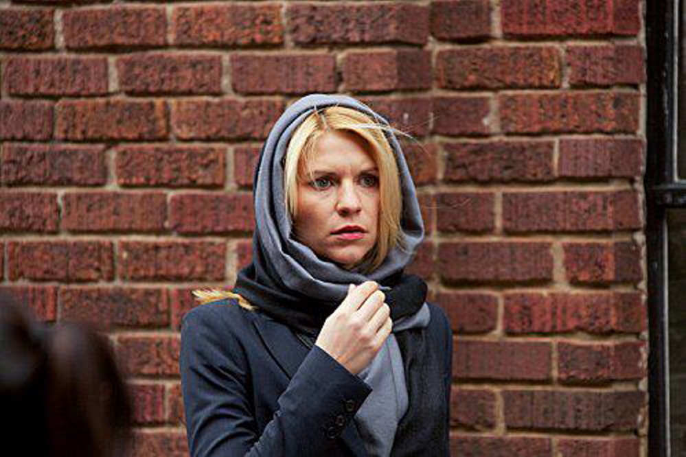 Claire Danes as the bipolar spy Carrie Mathison in “Homeland”