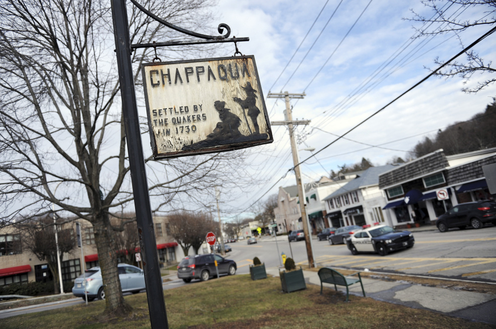 Downtown Chappaqua, N.Y., is home to Bill and Hillary Clinton, who bought a home there in 1999. Tyler Sizemore/Greenwich Time
