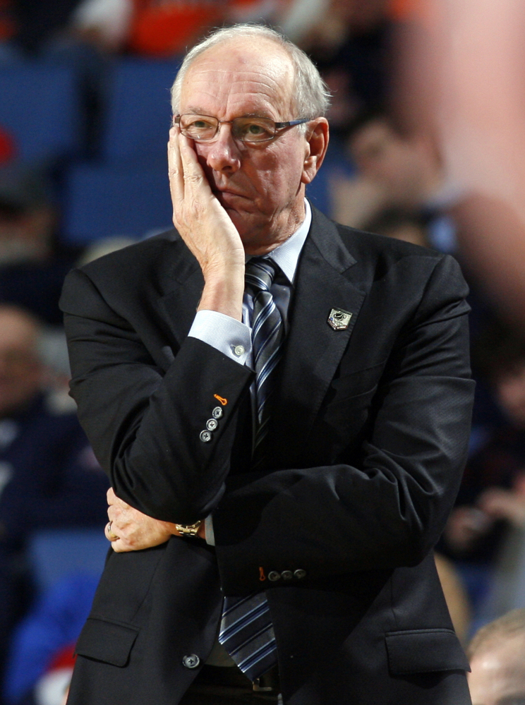 Syracuse basketball coach Jim Boeheim said he supports the university’s decision to institute a self-imposed postseason ban for the men’s basketball season as part of its case pending before the NCAA Committee on Infractions.