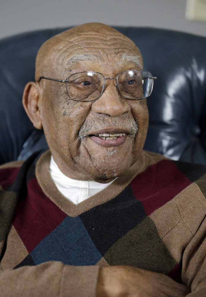 Charlie Sifford talks during an interview at his home in Brecksville, Ohio, in November, the month when President Obama presented him with the Presidential Medal of Freedom.