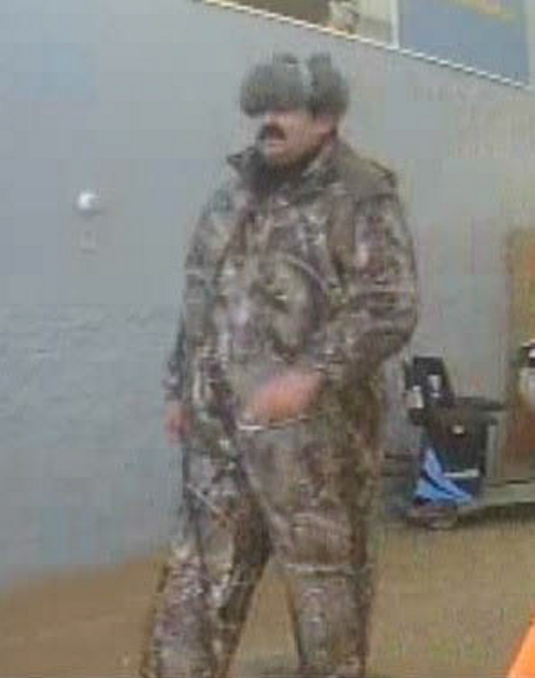 This photo is believed to show Harold Knight entering a Walmart in Farmington.