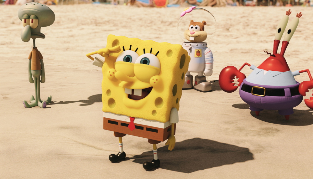 Relentlessly chipper SpongeBob proves not a one-hit wonder as the second movie about the animated character unseated the not-so-chipper “American Sniper.”