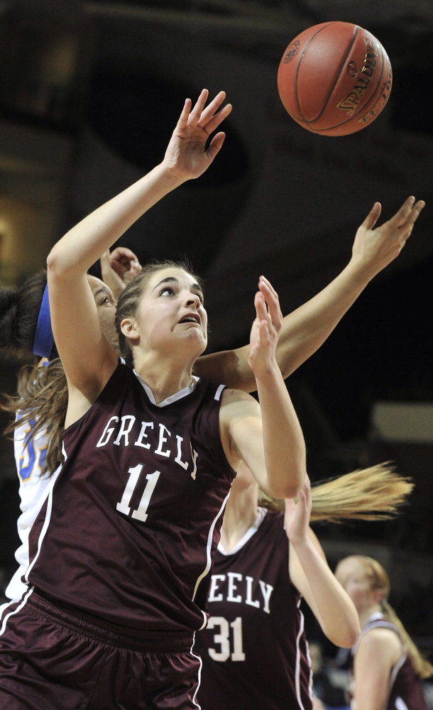 Greely’s Ashley Storey led the Western Maine Conference with 20.6 points and 10.4 rebounds per game while also ranking in the top 10 in assists and steals. Press Herald File Photo/