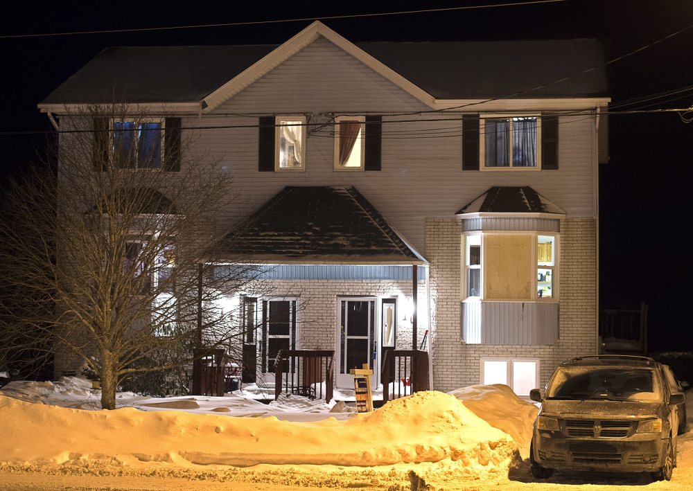 Police found a deceased person in this house on Tiger Maple Drive in Timberlea, Nova Scotia, a Halifax suburb, on Friday. A senior police official said police foiled a plot by suspects who were planning to go to a mall in Halifax on Valentine's Day and kill as many people as they could before killing themselves.