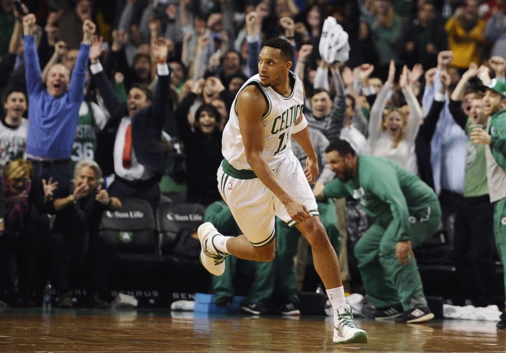 Evan Turner sent the Celtics into the All-Star break on a high note, making a last second basket in a win over the Atlanta Hawks, who have the second-best record in the NBA.